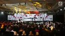 Suasana debat keempat Pilpres 2019 yang diselenggarakan KPU di Hotel Shangri-La, Jakarta, Sabtu (30/3). Debat kali ini mengangkat tema tentang ideologi, pemerintahan, pertahanan dan keamanan, serta hubungan internasional. (Liputan6.com/JohanTallo)