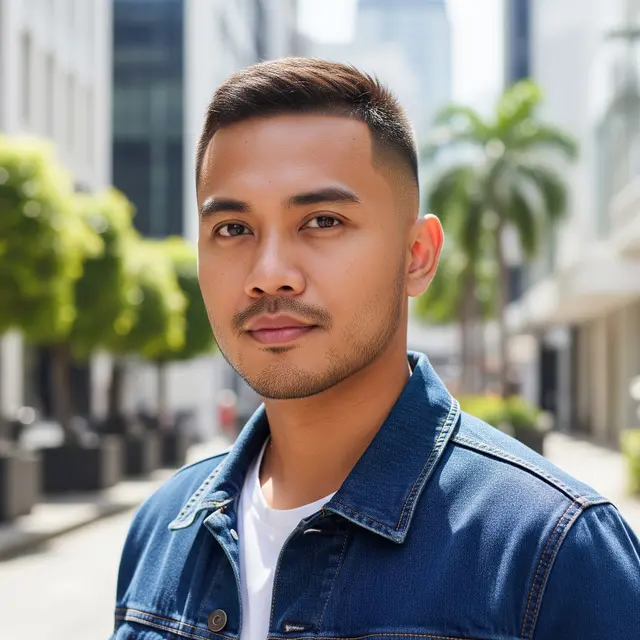 Model Rambut Pria Pendek Crew Cut (Gemini AI)