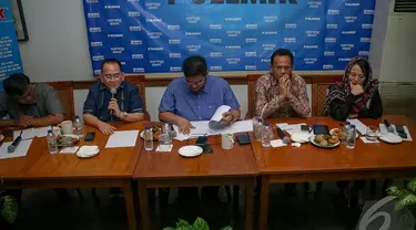 Sejumlah politikus menghadiri diskusi Polemik bertajuk Mendadak Perppu di Jakarta, (4/10/14). (Liputan6.com/Faizal Fanani)