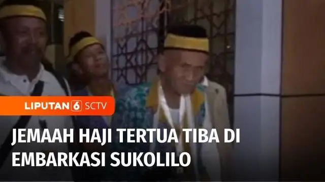 Jemaah haji tertua asal Pamekasan, Jawa Timur, berusia 119 tahun, tiba di Embarkasi Sukolilo, Surabaya, Jawa Timur, Rabu malam tadi. Ia mendapatkan perhatian khusus untuk menjaga kebugarannya selama menjalankan ibadah haji di tanah suci.