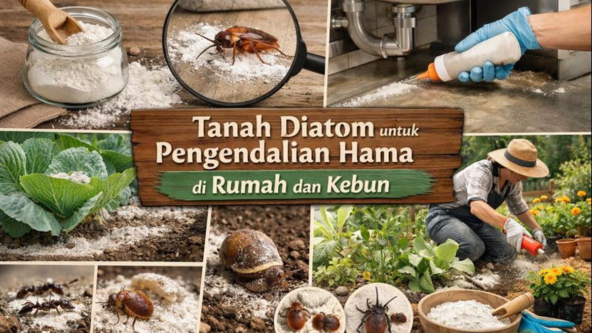 Tanah Diatom untuk Pengendalian Hama di Rumah dan Kebun yang Efektif, Ini 7 Tipsnya