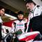 Veda Ega Pratama saat mengikuti tes pramusim Moto3 2026. (X/Honda Team Asia)