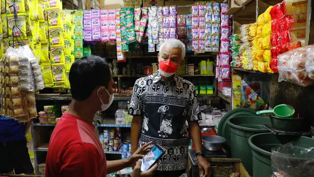 Gubernur Jawa Tengah Ganjar Pranowo, terus melakukan pembangunan dan revitalisasi pasar tradisional. (Istimewa)
