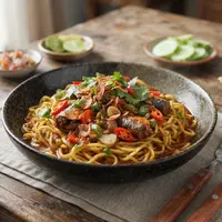 Cara Masak Mie Campur Sarden (AI Generated)