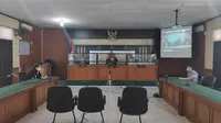 Sidang pembacaan vonis terdakwa suap alih fungsi hutan Riau, Suheri Terta, di Pengadilan Tipikor Pekanbaru, beberapa pekan lalu. (Liputan6.com/M Syukur)