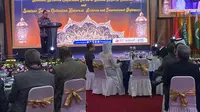 Kepala Arsip Nasional Republik Indonesia, Imam Gunarto dalam sambutan di acara kerja sama dengan negara penduduk mayoritas muslim. (Liputan6.com/Ady Anugrahadi)
