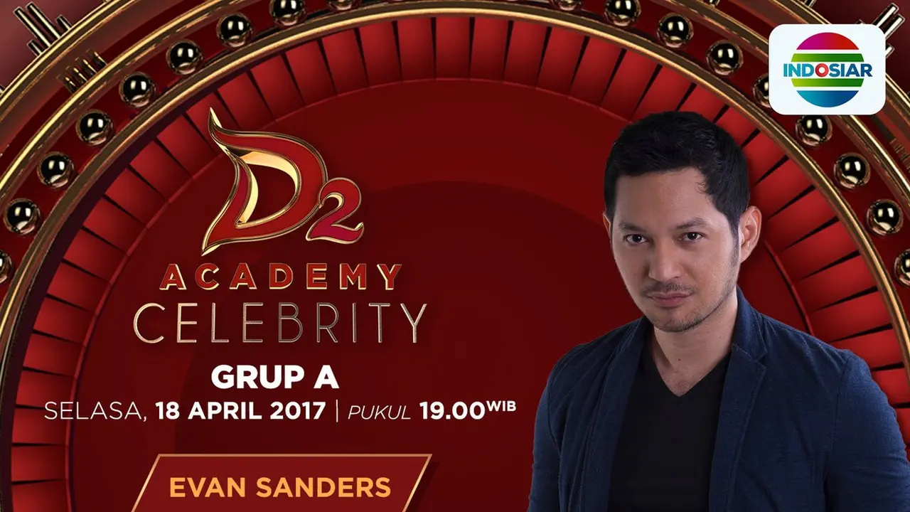 [Bintang] Evan Sanders Minta Dukungan di D'Academy Celebrity 2 Grup A