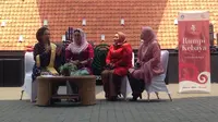 Komunitas Perempuan Berkebaya Indonesia mengadakan diskusi bertajuk Rumpi Kebaya di Pekan Kebudayaan Nasional (PKN), Jakarta. (Liputan6.com/Putu Elmira)