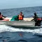 Kapal bermotor yang digunakan untuk menangkap ikan dengan cara menyelam dengan alat bantu kompresor (Liputan6.com/Ist)
