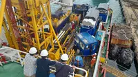 Melihat Kesiapan Kapal Pengeboran Buatan Batam Untuk Survey Geotechnical Republik Kongo