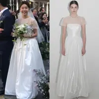 Lihat di sini beberapa potret detail gaun pengantin Park Sojin Girl's Day untuk momen pernikahannya dengan Lee Dong Ha.