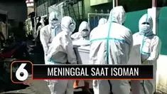 Seorang pasien Covid-19 yang tengah menjalani isolasi mandiri meninggal dunia di rumahnya, di daerah Kalideres, Jakarta Barat, Senin siang (12/7). Tak hanya di Jakarta, dua orang pasien Covid-19 di Kabupaten Belu, Nusa Tenggara Timur, juga meninggal ...