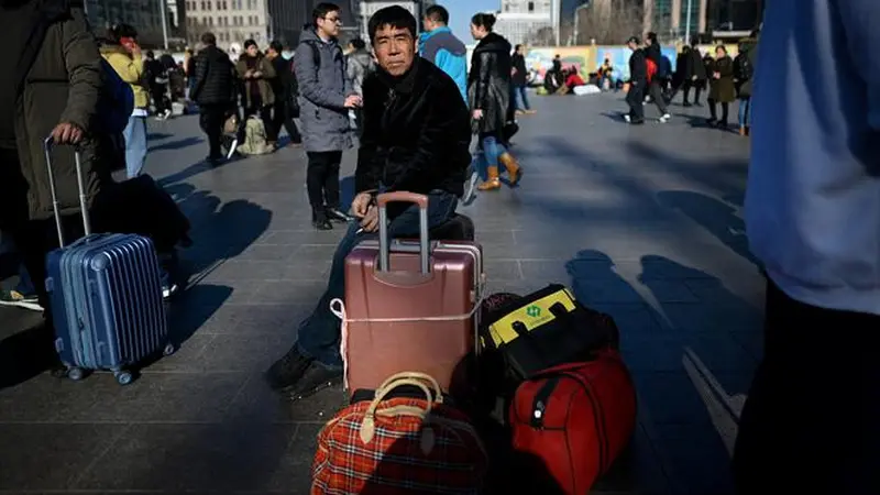 Warga China Mudik Jelang Imlek