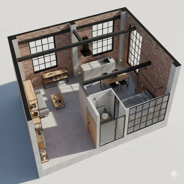 Desain Rumah Minimalis di Lahan 5x10 Meter