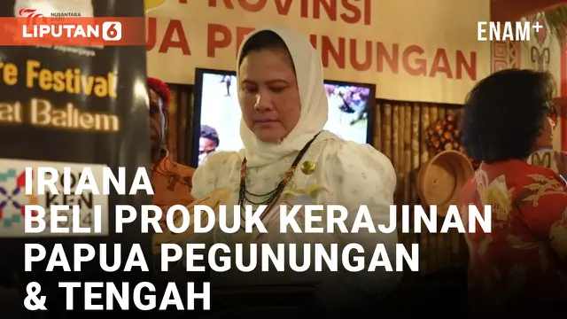 Hadiri Forum UMKM Papua, Iriana Jokowi Apresiasi dan Beli Sejumlah Produk Kriya