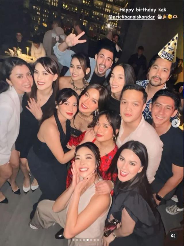 6 Potret Jessica Iskandar Tampil Stunning di Ultah Kakak, Pamer Baby Bump Besar