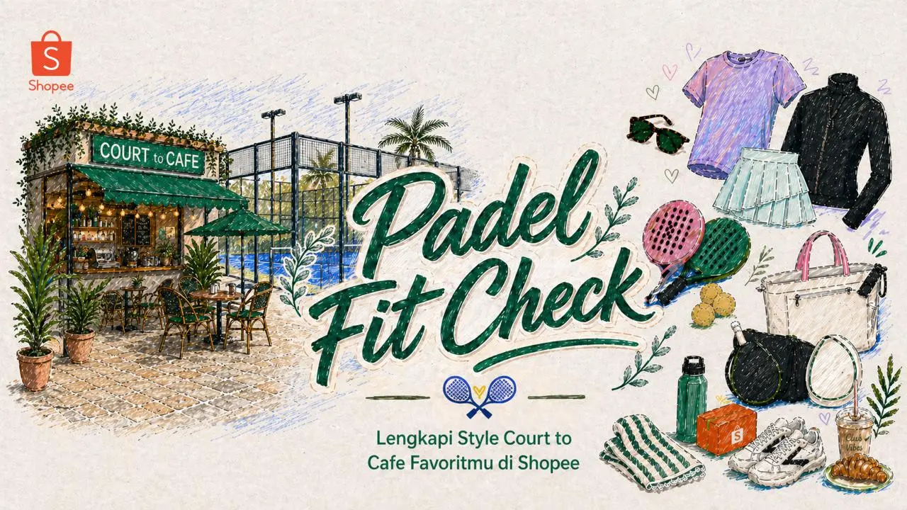 Padel Fit Check: Tampil Sporty Chic dari Court ke Cafe Favoritmu di Shopee