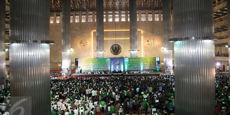 Ribuan Warga NU Ikuti Istighosah di Masjid Istiqlal