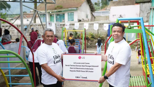 LG Lebaran Sehat Hadir di Pasirlangu, Dukung Pemulihan Warga dan Edukasi Anak Pascabencana