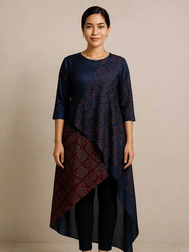 Model Tunik Batik Panjang Paling Versatile di Tahun 2025 (Foto: ChatGPT)