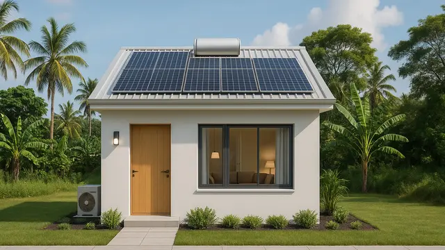 Gambar Rumah Sederhana 8x8 2025 Konsep Minimalis Modern/ Ilustrasi Gambar AI