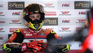 Diogo Moreira, pembalap LCR Honda. (Lillian SUWANRUMPHA / AFP)