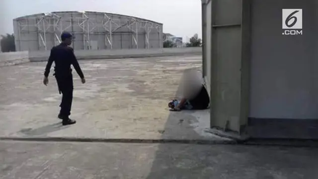 VIDEO: Terekam Kamera, Sepasang Remaja Mesum di Atas Gedung