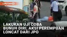 Aksi mengerikan dilakukan oleh seorang perempuan saat melakukan percobaan bunuh diri mengundang perhatian