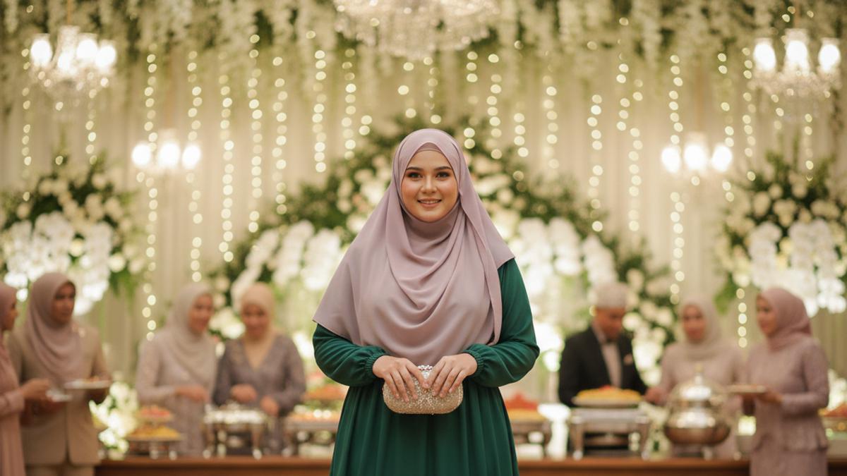 5 Rahasia Pilih Gamis Polos untuk Tubuh Berbentuk A dan Plus Size, Tips Kondangan 2025