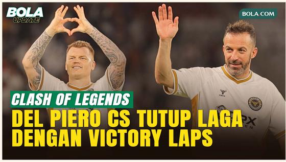 Del Piero dan Para Legenda Berikan Victory Laps usai Laga, Bikin GBK Bergetar!
