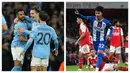 Babak ketiga Carabao Cup 2022/2023 yang digelar Kamis (10/11/2022) dini hari WIB menjadi kuburan bagi tiga tim Big Six asal London, yaitu Chelsea, Arsenal dan Tottenham Hotspur. Sementara Manchester City melaju mulus ke babak keempat usai menumbangkan Chelsea. (Kolase AP dan AFP)