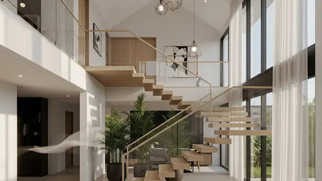 Rumah Mungil High Ceiling Anti Pengap dan Terasa Luas