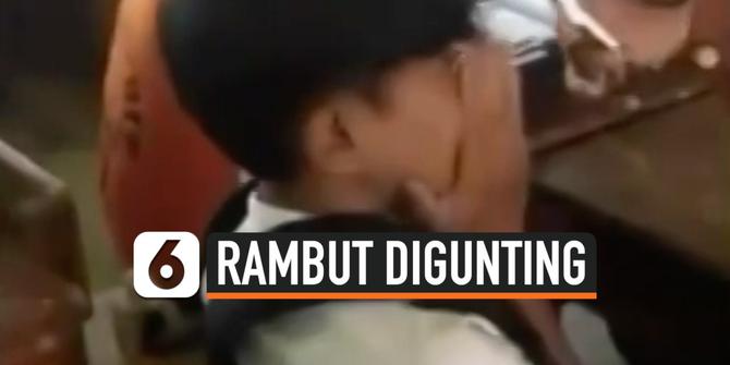 VIDEO: Aksi Guru Gunting Rambut Murid, ini Dampaknya