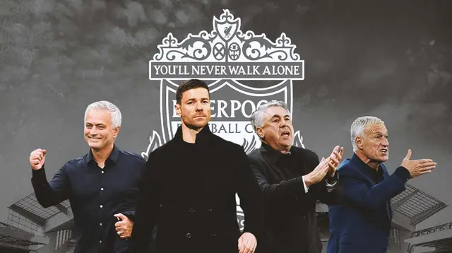 Liverpool - Jose Mourinho, Xabi Alonso, Carlo Ancelotti, Didier Dechamps (Bola.com/Adreanus Titus)