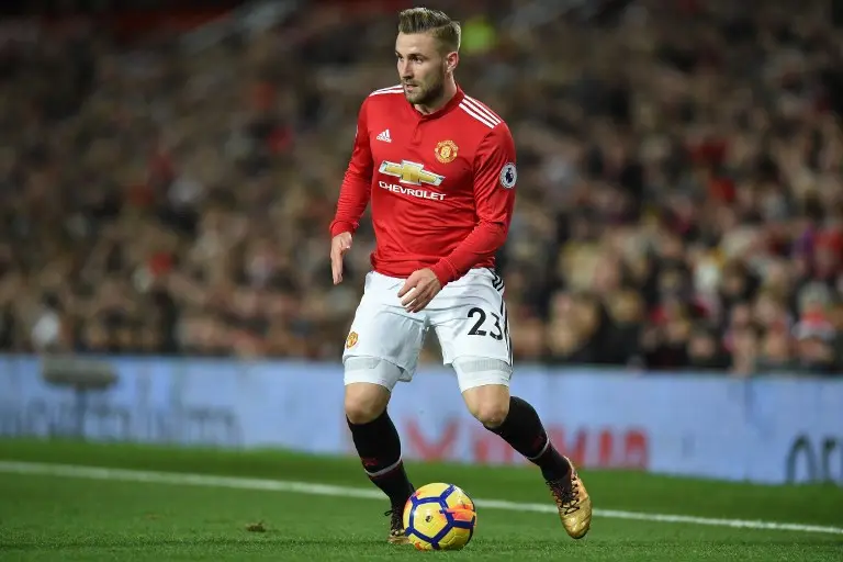 Bek Manchester United, Luke Shaw (AFP/Oli Scarff)