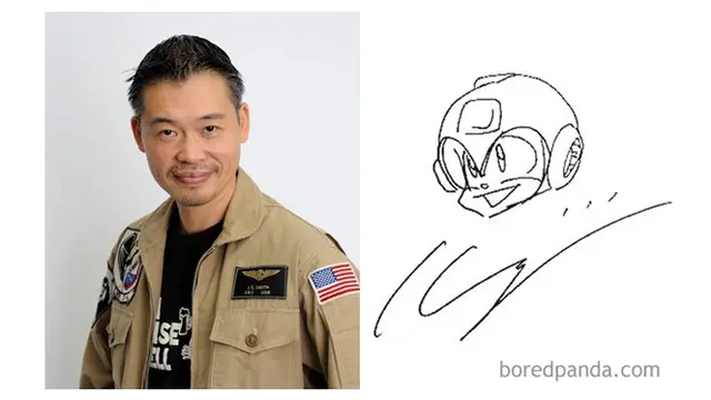Tanda tangan unik Keiji Inafune