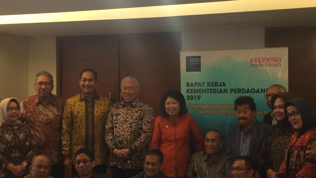 Para mantan Menteri Perdagangan (mendag) yang berkumpul di Kementerian Perdagangan (Kemendag). Liputan6/com/Athika Rahma