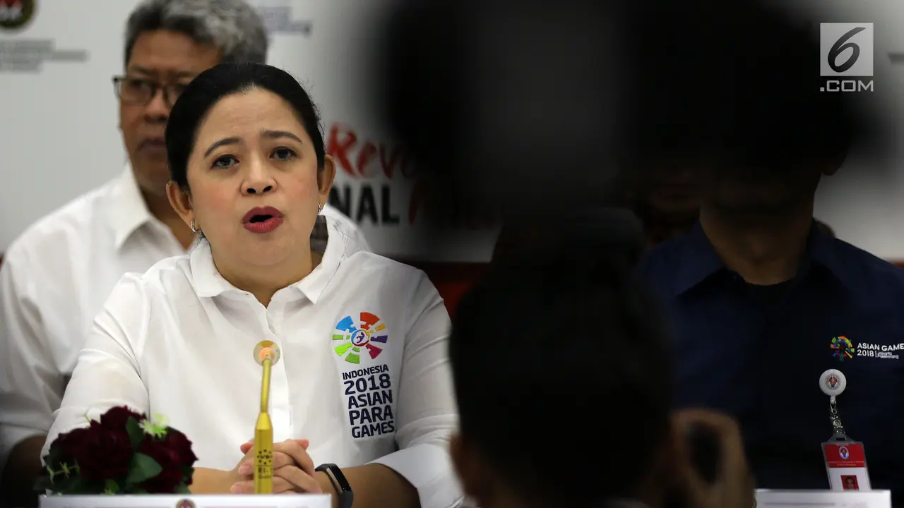 Menko PMK  Puan Maharani Beri Laporan Pasca Asian Games 2018
