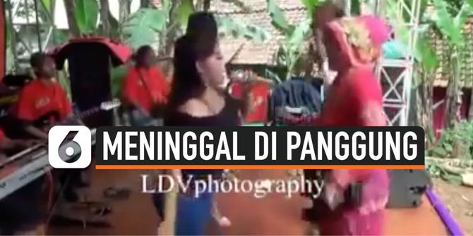 VIDEO: Emak-Emak Meninggal Saat Joget Dangdut di Panggung