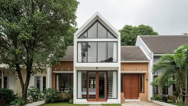 Model Rumah Kecil Tapi Luas dengan Atap Tinggi/Ilustrasi gambar AI