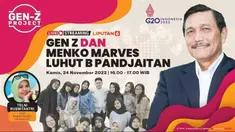 Menteri Koordinator Bidang Kemaritiman dan Investasi Luhut Pandjaitan menceritakan kebiasaannya untuk menjaga kebugaran tubuh di usianya yang sudah kepala tujuh dalam diskusi virtual bertajuk Gen Z dan Menko Marves Luhut B Pandjaitan.