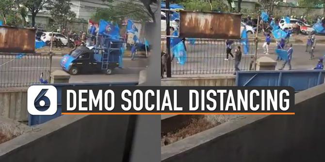 VIDEO: Aksi Demo Dengan Social Distancing, Banjir Pujian Netizen
