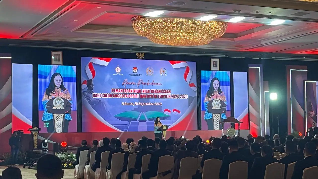 Komisi Pemilihan Umum (KPU) RI menggelar pemantapan nilai-nilai kebangsaan bagi calon anggota DPR RI dan DPD terpilih 2024 periode 2024-2029 pada Sabtu (21/9/2024).