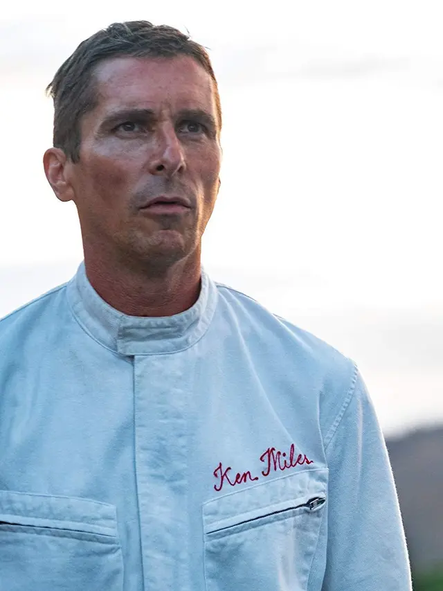 Christian Bale di lokasi syuting Ford V Ferrari. (Foto: Dok. IMDb/ 20th Century Fox)