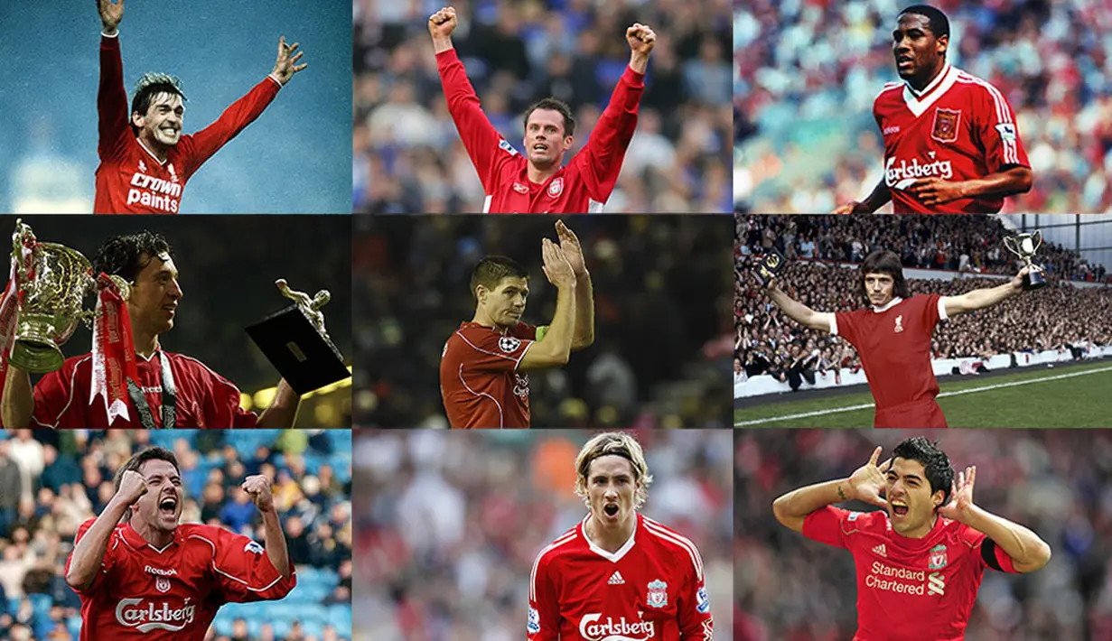 Deretan 10 pemain terbaik Liverpool sepanjang masa.
