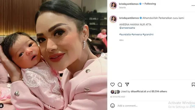 Krisdayanti (Foto: Instagram/@krisdayantilemos)