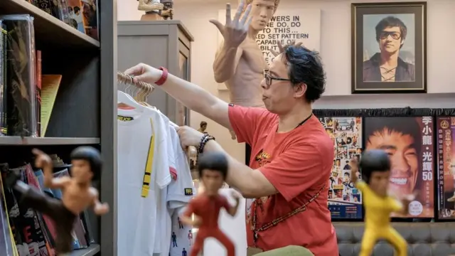 Museum Aktor Laga Legendaris Bruce Lee di Hong Kong Terpaksa Ditutup. (Tommy WANG / AFP)