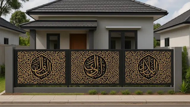 Model Pagar Laser Cutting Terbaru/Ilustrasi gambar oleh AI