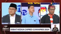 Debat capres cawapres 2024, Jakarta Convention Center (JCC), Senayan, Jakarta Pusat, Jumat (22/12/2023).