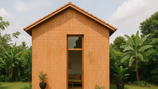 Model Rumah Kecil Tapi Cantik Dari Batu Bata Minimalis/Ilustrasi AI